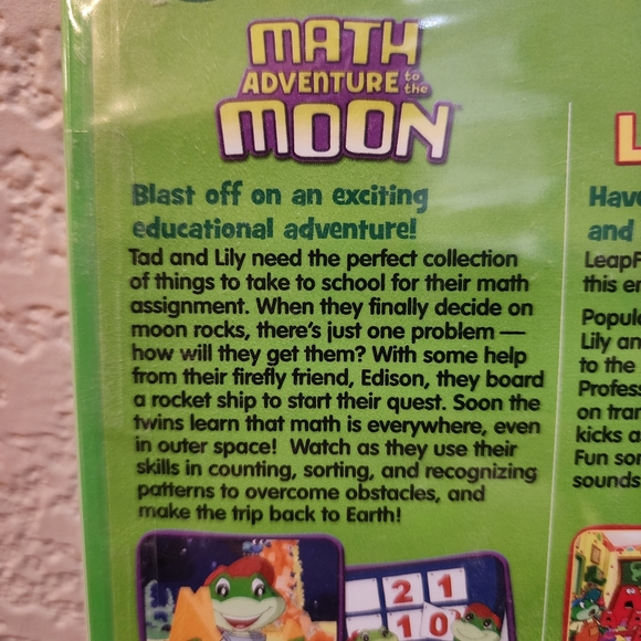 Leap Frog Learning Double Feature DVD: Math Adventure to the Moon/Letter Factory - Picture 7 of 9